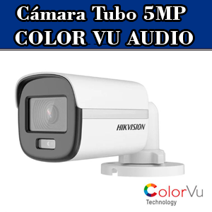 Cámara Tubo 5 MP ColorVu Audio